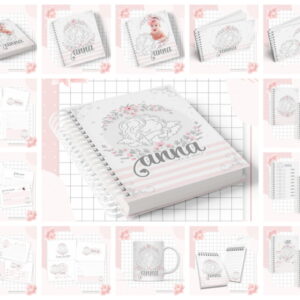 Kit Completo Maternidade Anjo Menina - Arquivo Digital