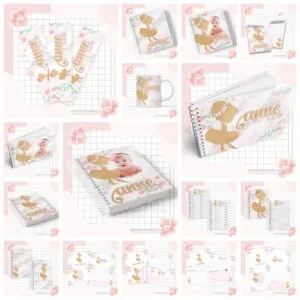 Kit Completo Maternidade Ballet - Arquivo Digital