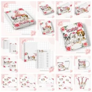 Kit Completo Maternidade Cachorro Menina - Arquivo Digital