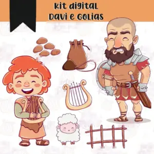 Kit Criativo Davi E Golias Png Para Projetos Personalizados 2