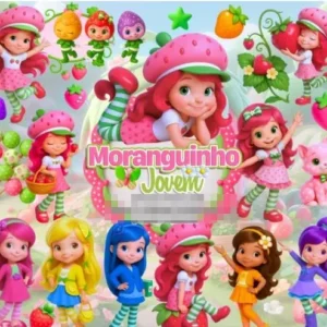 Kit de Arte Digital Moranguinho Jovem para Sublimação