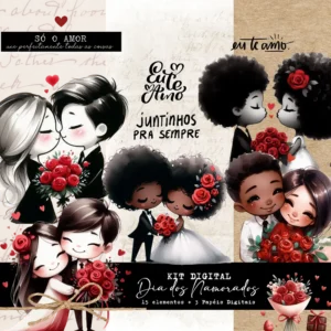 Kit de Arte Digital para Celebrar o Amor