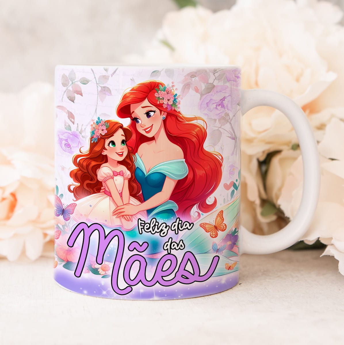 Kit de Artes para Canecas Dia das Mães Princesas 2 Kit de Artes para Canecas Dia das Mães Princesas - Imagem 2