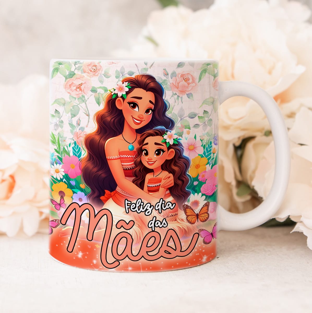 Kit de Artes para Canecas Dia das Mães Princesas 5 Kit de Artes para Canecas Dia das Mães Princesas - Imagem 5