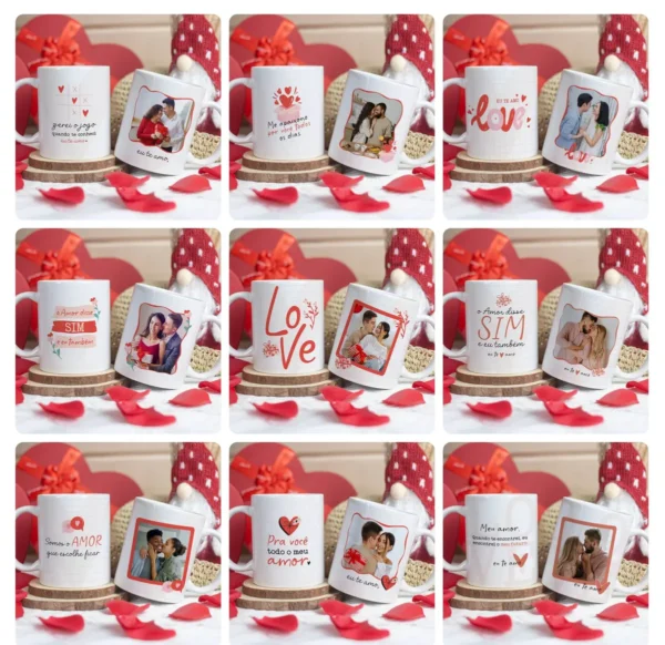 Kit de Artes Personalizáveis para Presentes Românticos