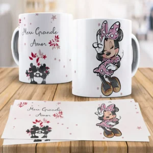 Kit de Designs para Sublimação em Canecas Disney Love