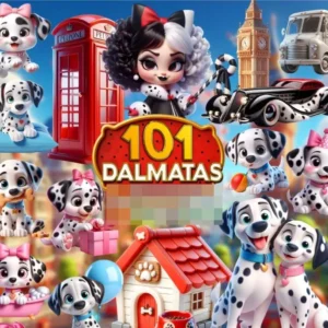 Kit de Imagens 101 Dálmatas para Personalização