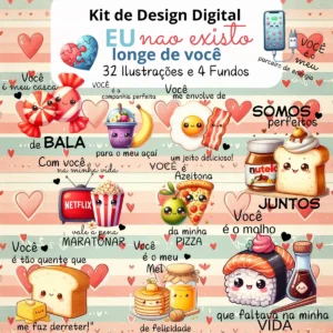 Kit de Imagens Românticas para Personalizados
