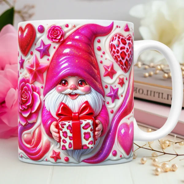 Kit Digital 3D Dia dos Namorados - Arte em Canecas de Gnomos