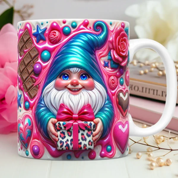 Kit Digital 3D Dia dos Namorados - Arte em Canecas de Gnomos