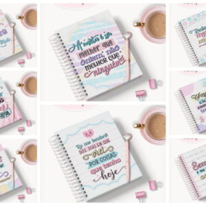 kit digital agenda feminina com lettering para revenda