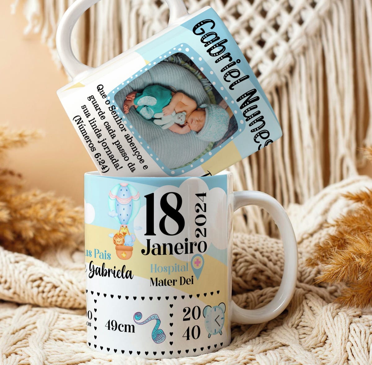 Kit Digital Arte para Caneca de Nascimento com 10 PNGs 4 Kit Digital Arte para Caneca de Nascimento com 10 PNGs - Imagem 4