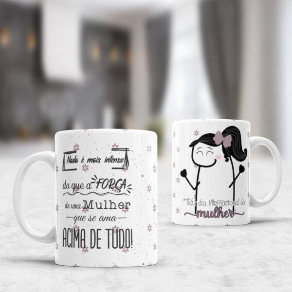 Kit Digital Artes Canecas Dia da Mulher Flork