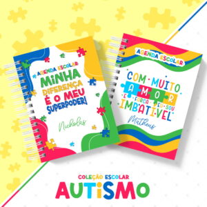 kit digital autismo escolar para encadernacao
