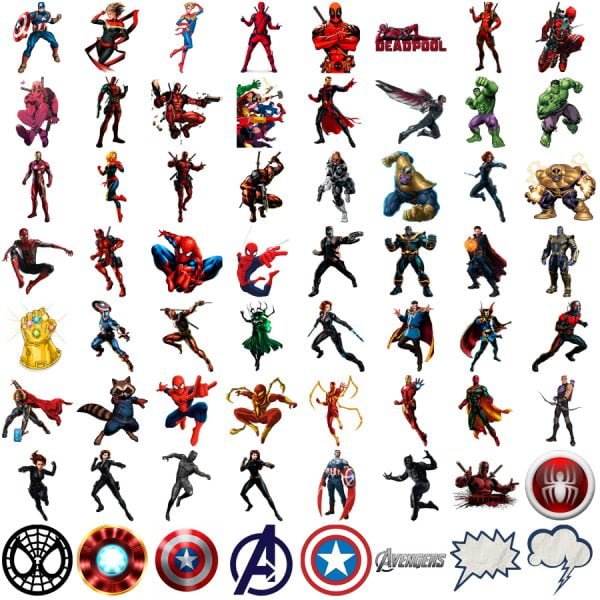 Kit Digital Avengers Vingadores Scrapbook Silhouette Arquivo