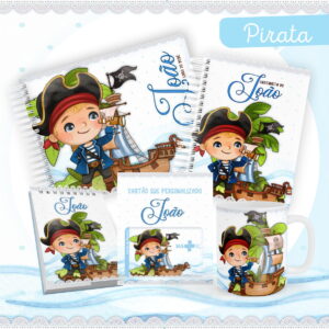 kit digital bebe pirata para encadernacao e scrapbooking