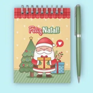 Kit Digital Bloquinho A6 Natal - Arquivo Digital