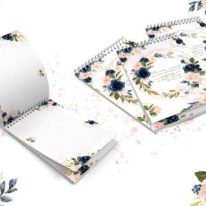 kit digital bloquinho proverbios floral religioso