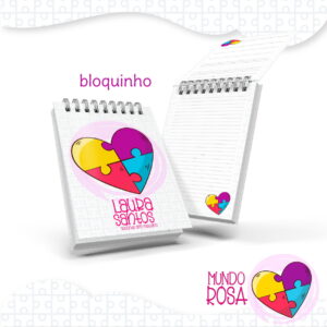 kit digital bloquinho tema autismo com capa e miolo
