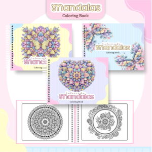 kit digital book mandalas para colorir em pdf e png