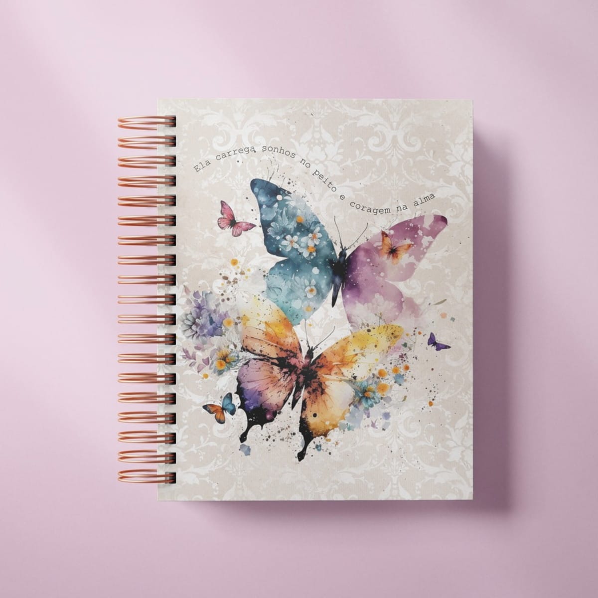 Kit Digital Caderno A5 Borboletas em Aquarela 2 Kit Digital Caderno A5 Borboletas em Aquarela - Imagem 2