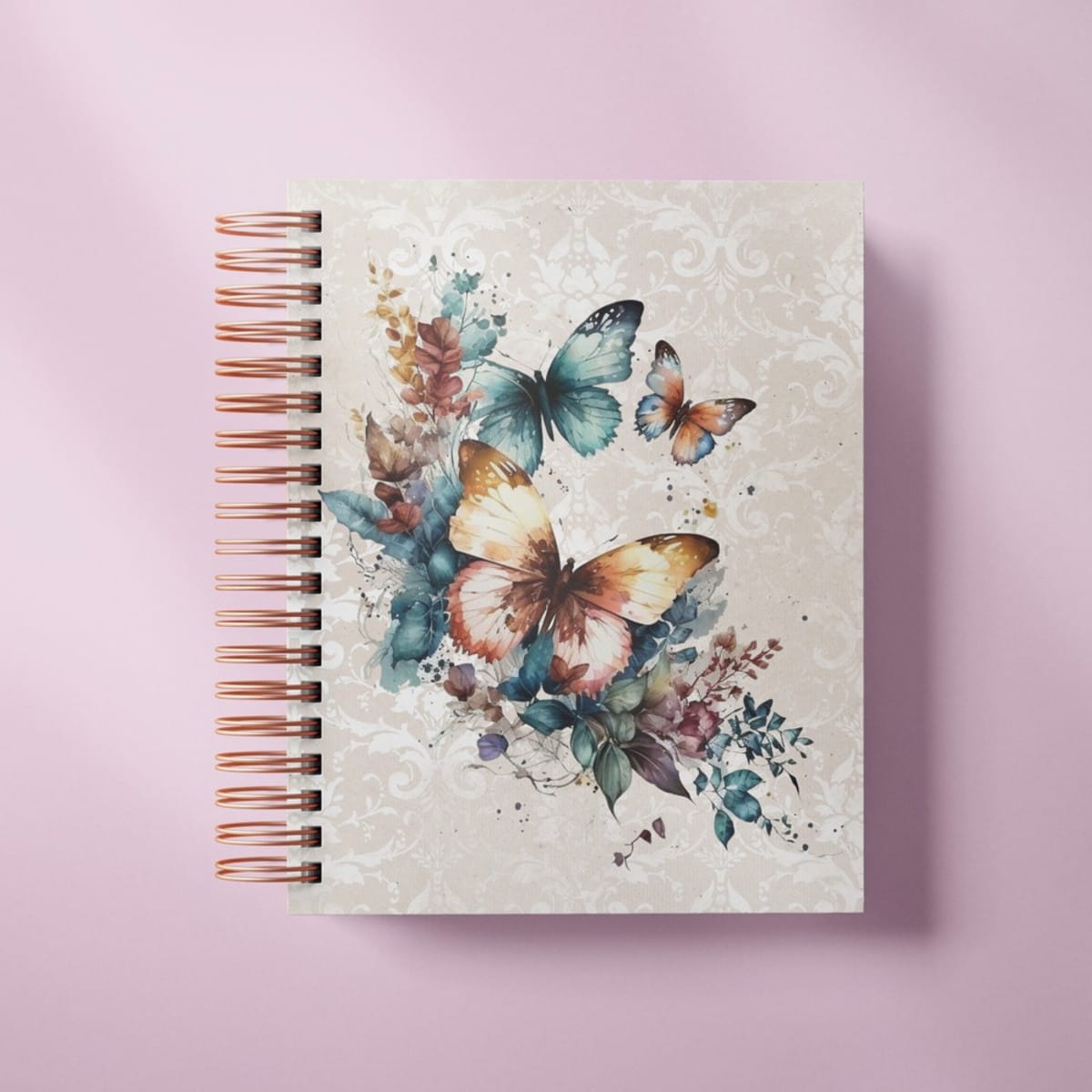 Kit Digital Caderno A5 Borboletas em Aquarela 3 Kit Digital Caderno A5 Borboletas em Aquarela - Imagem 3