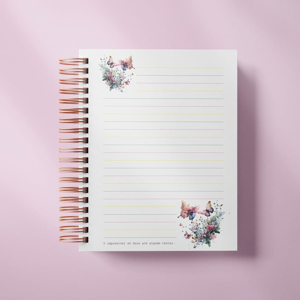 Kit Digital Caderno A5 Borboletas em Aquarela 4 Kit Digital Caderno A5 Borboletas em Aquarela - Imagem 4
