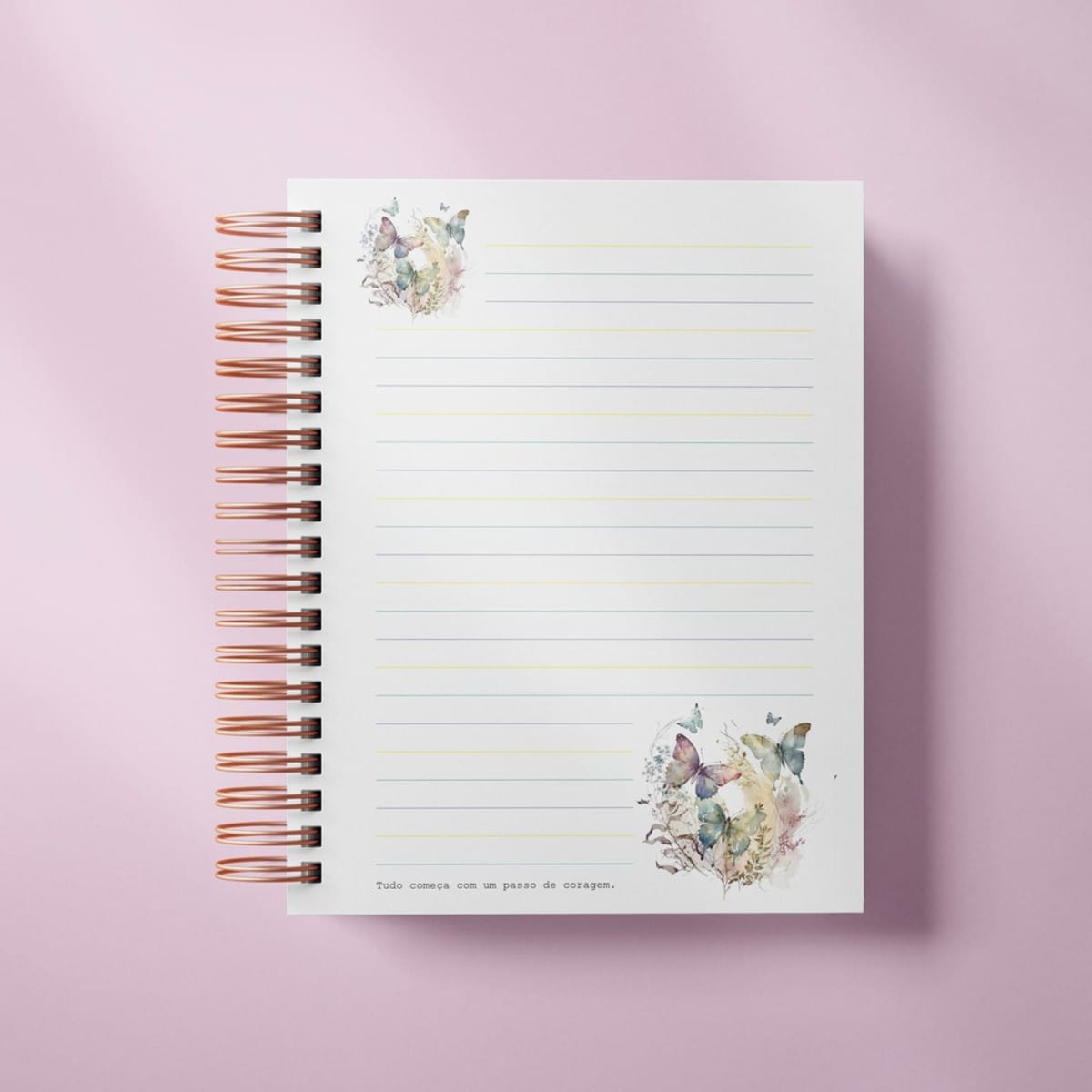 Kit Digital Caderno A5 Borboletas em Aquarela 5 Kit Digital Caderno A5 Borboletas em Aquarela - Imagem 5