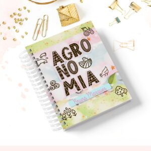 kit digital caderno agronomia para personalizar e sublimar