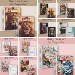 kit digital caderno de anotacoes de pregacoes
