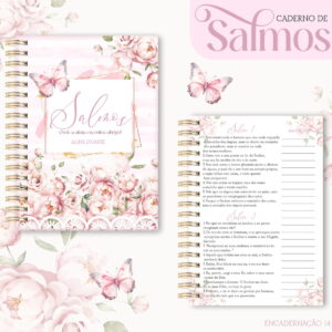 kit digital caderno de salmos para cartonagem e sublimacao