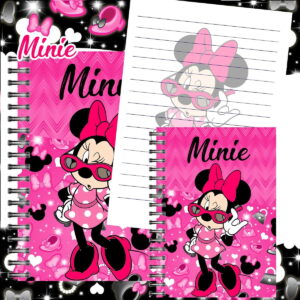 kit digital caderno escolar menina com 24 temas de princesas