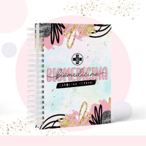 kit digital caderno pautado tema biomedicina