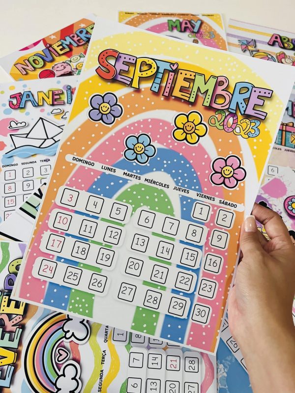 Kit Digital Calendário Infantil 2023 Pedagógico Lúdico
