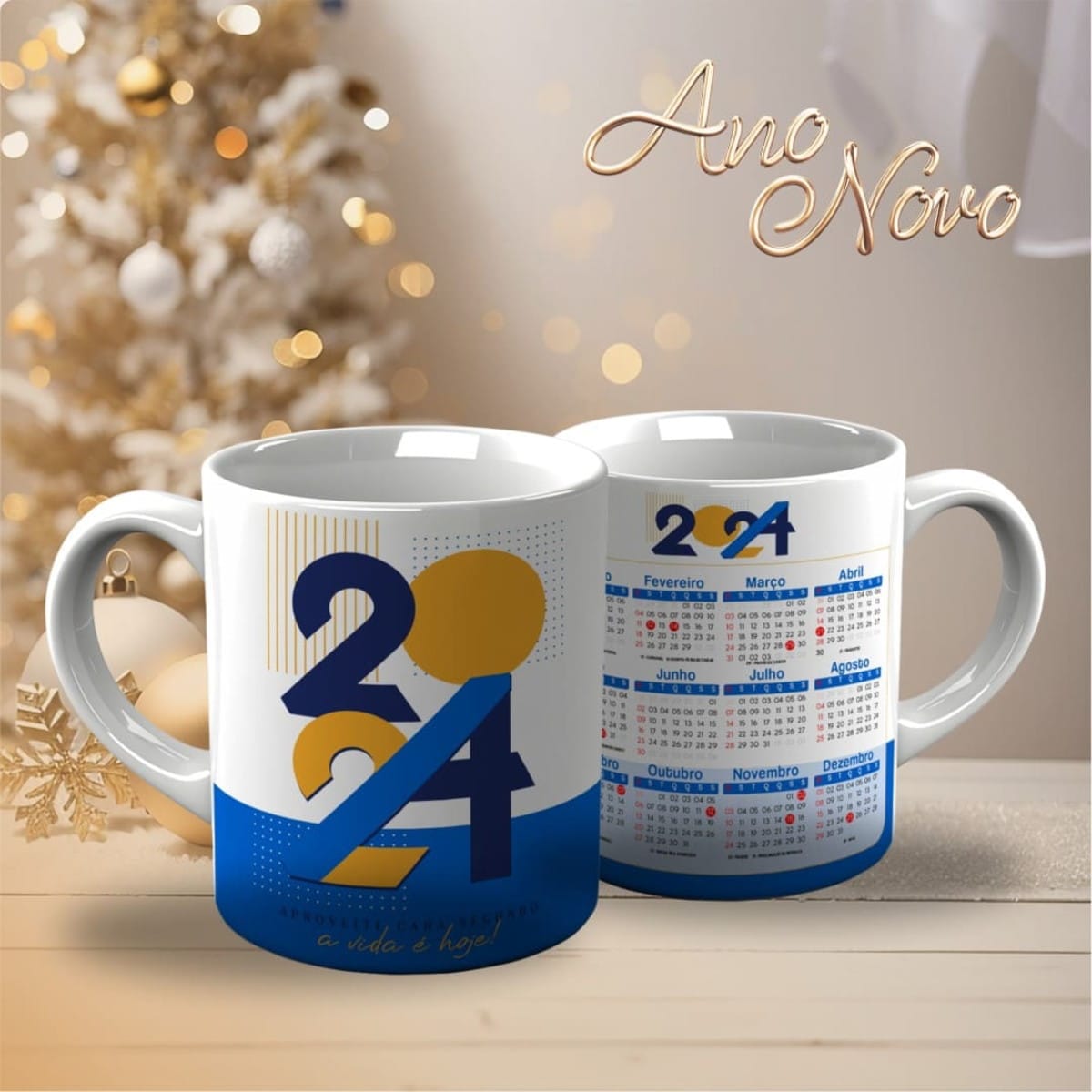 Kit Digital Caneca Ano Novo 2024 com 18 Artes PNG 2 Kit Digital Caneca Ano Novo 2024 com 18 Artes PNG - Imagem 2