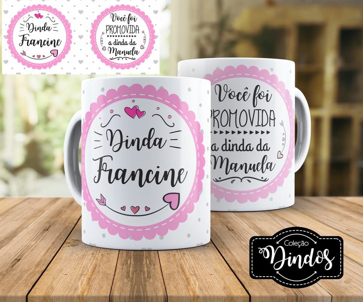 Kit digital caneca dinda com 20 artes em PNG e Corel 1 Kit digital caneca dinda com 20 artes em PNG e Corel