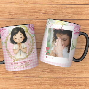 kit digital caneca primeira eucaristia com 6 artes