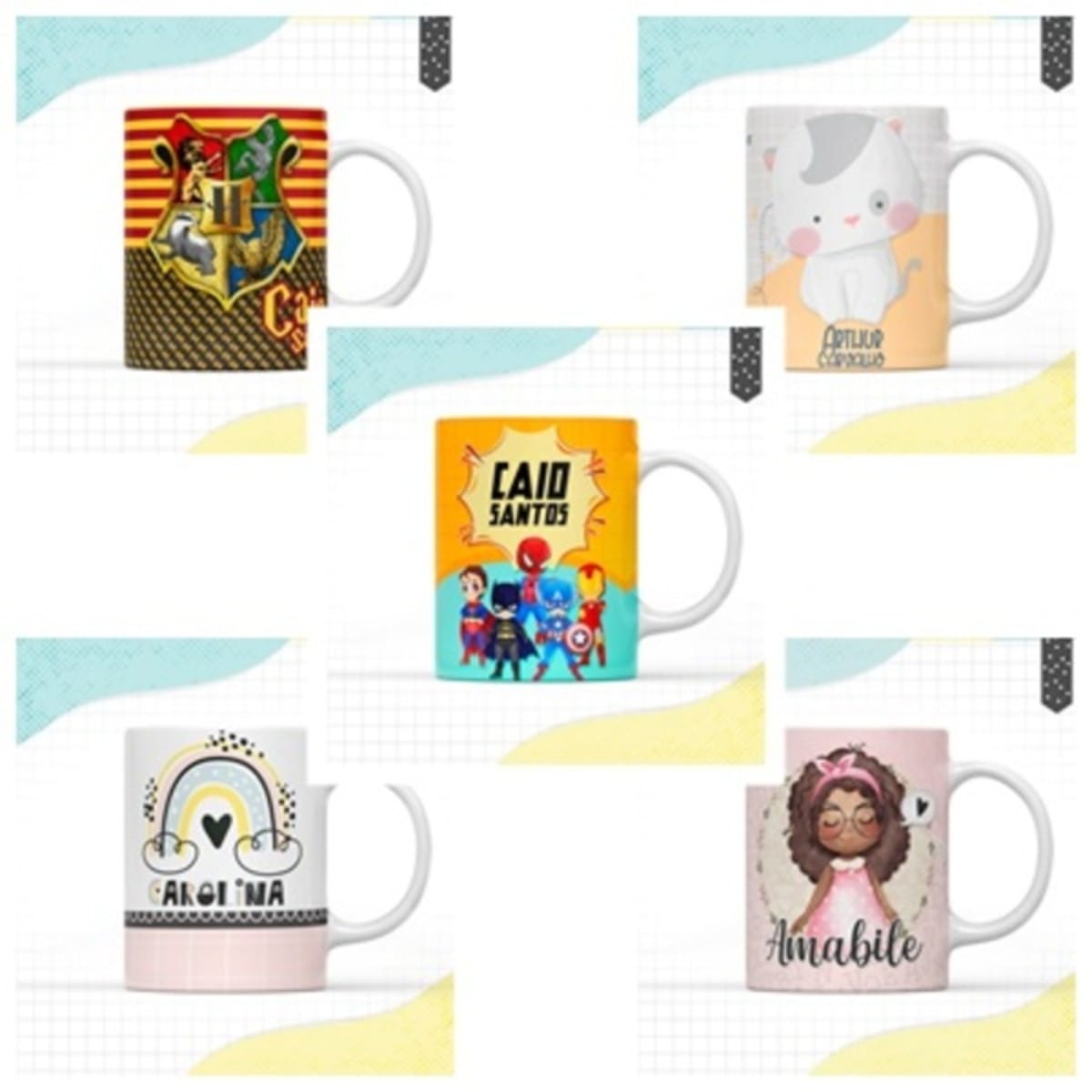 Kit Digital Caneca Volta as Aulas com 5 Designs 2 Kit Digital Caneca Volta as Aulas com 5 Designs - Imagem 2