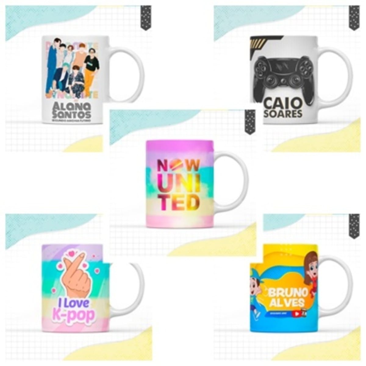 Kit Digital Caneca Volta as Aulas com 5 Designs 1 Kit Digital Caneca Volta as Aulas com 5 Designs