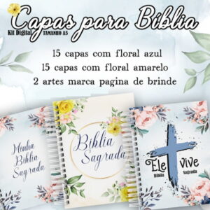 Imagem digital mostrando capas de livros com estampas florais e textos variados.