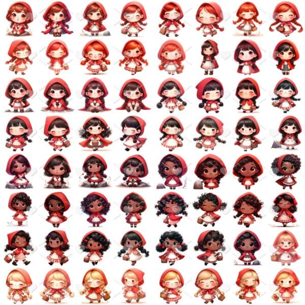 Kit Digital Chapeuzinho Vermelho Baby Png Ilustracoes Fofo 2
