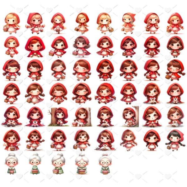 Kit Digital Chapeuzinho Vermelho Baby Png Ilustracoes Fofo