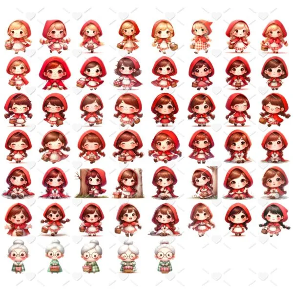Kit Digital Chapeuzinho Vermelho Baby Png Ilustracoes Fofo