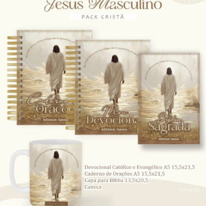 kit digital devocional jesus masculino para sublimacao