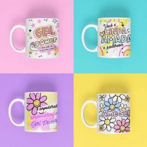 Kit Digital Dia Das Mulheres Ilustrações Frases Embalagens