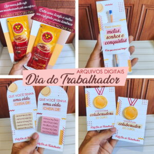 kit digital dia do trabalhador para brindes em png