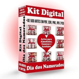 Kit Digital Dia Dos Namorados + 800 Arquivos