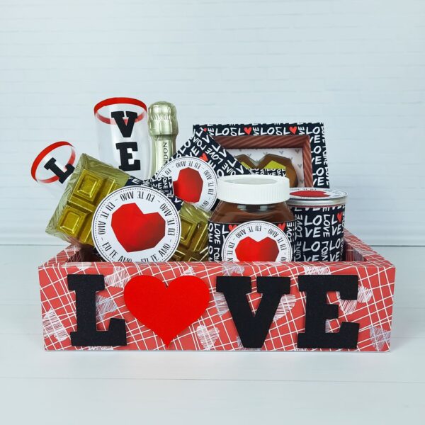 Kit Digital Dia Dos Namorados Cesta Love Personalizado 7