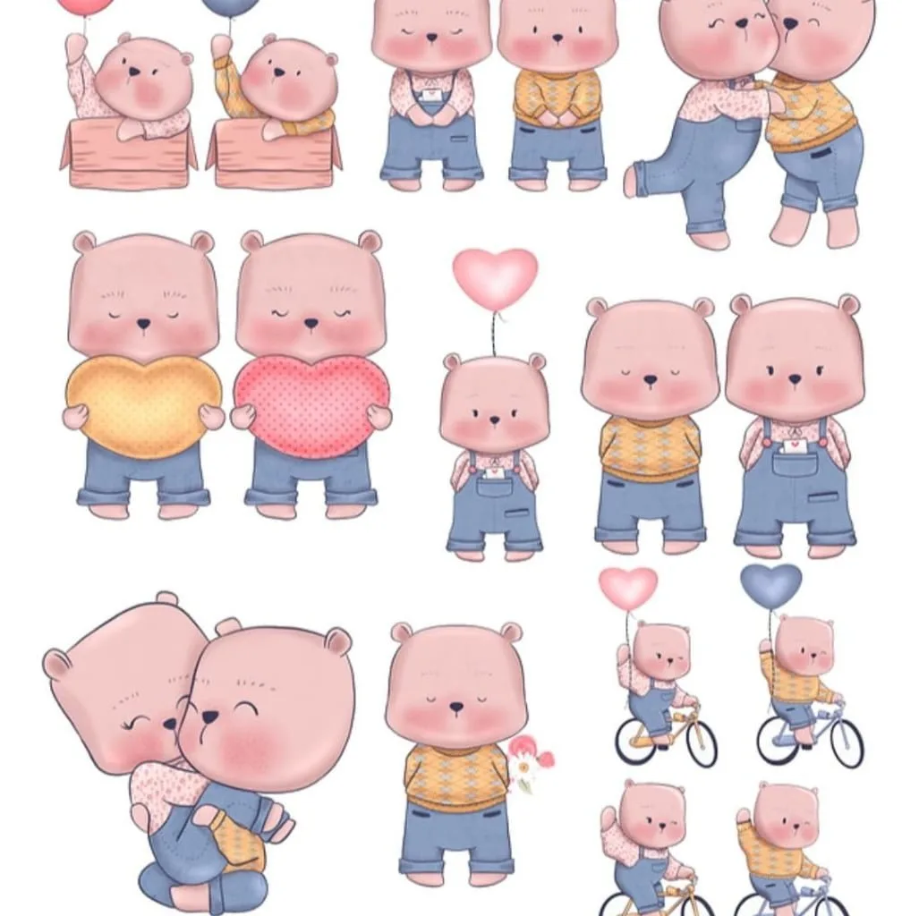 Kit Digital Dia Dos Namorados Ursinhos Fofos Frases De Amor 5 Kit Digital Dia Dos Namorados Ursinhos Fofos Frases De Amor