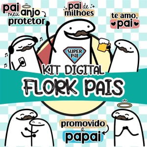 Kit Digital Dia Dos Pais Flork Frases E Ilustrações Mimos